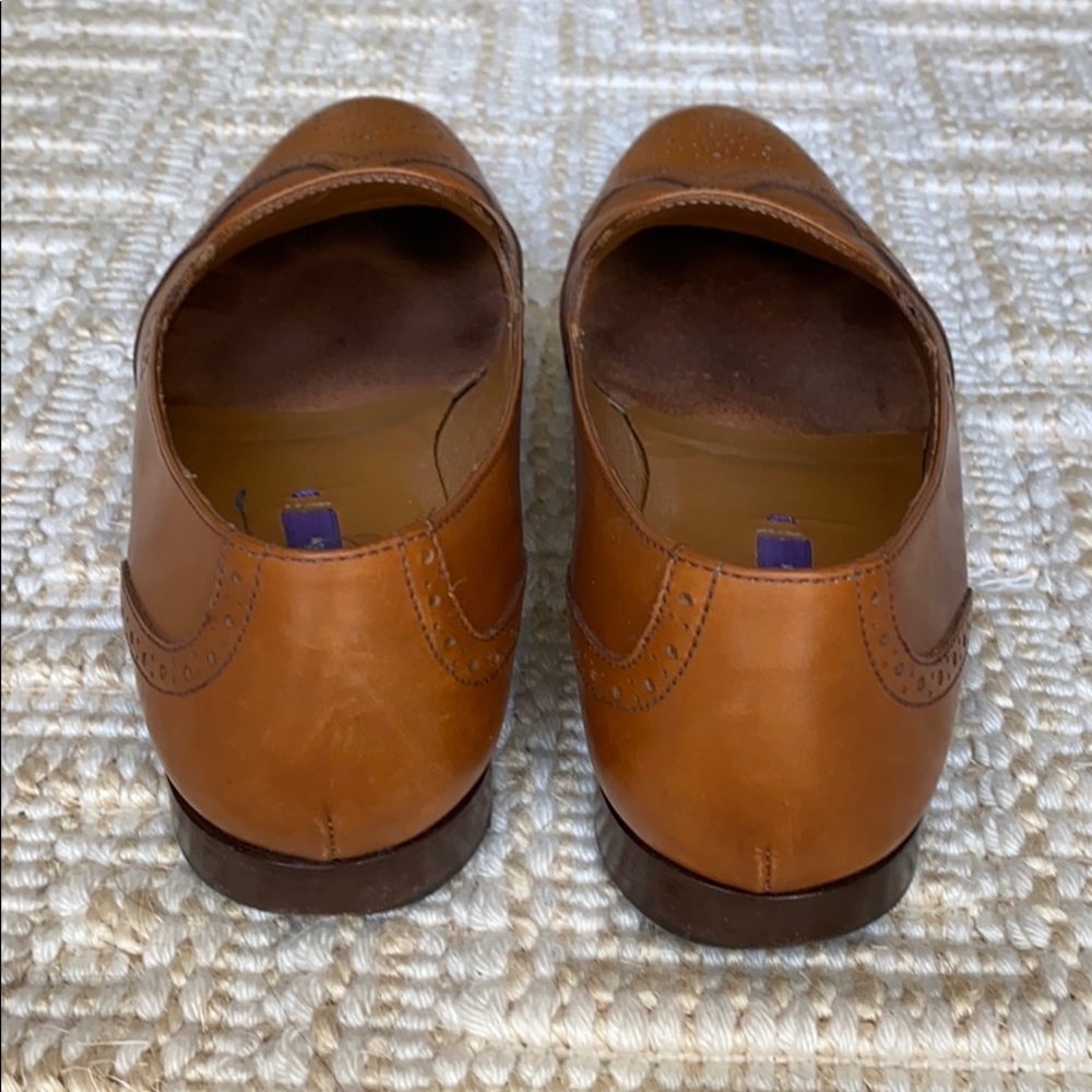 Ralph Lauren Purple Label Tan Leather Loafers - Picture 4 of 4